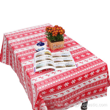 Christmas Customized Table cover With Flannel Back